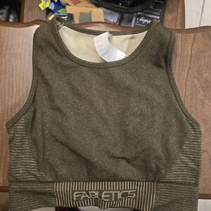 Fabletics Dark Olive Women's Crop Top